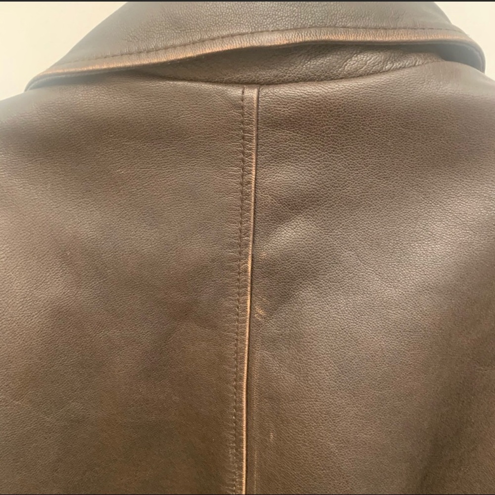 COLUMBIA Vintage Leather Moto Motorcycle Jacket - Picture 5 of 12